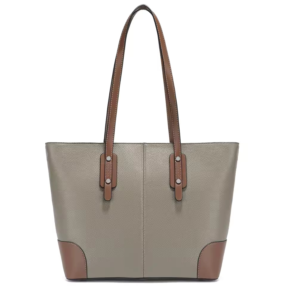 Genuine Leather Large Capacity For Ipad Passport Shoulder Totes Bags Mssza