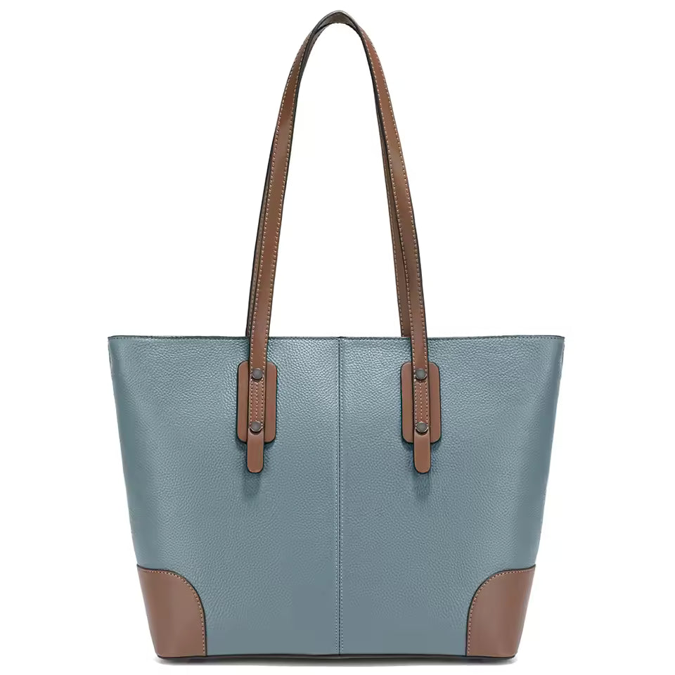 Genuine Leather Large Capacity For Ipad Passport Shoulder Totes Bags Mssza