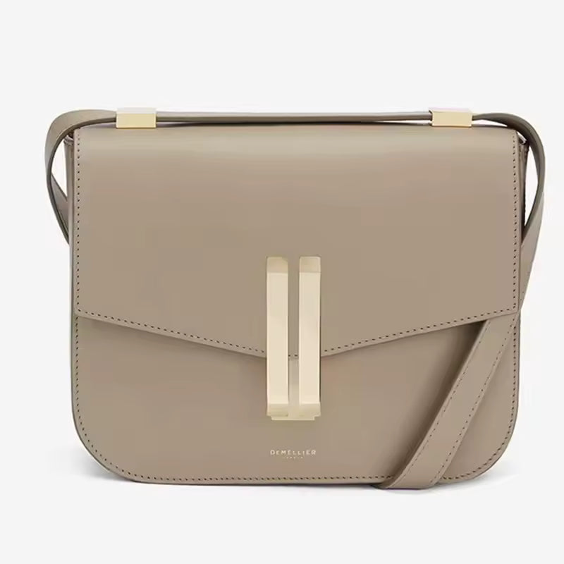 Genuine Leather Single Shoulder Cross Shoulder Underarm Small Square Bag Mssza