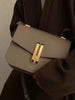Genuine Leather Single Shoulder Cross Shoulder Underarm Small Square Bag Mssza
