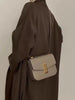 Genuine Leather Single Shoulder Cross Shoulder Underarm Small Square Bag Mssza