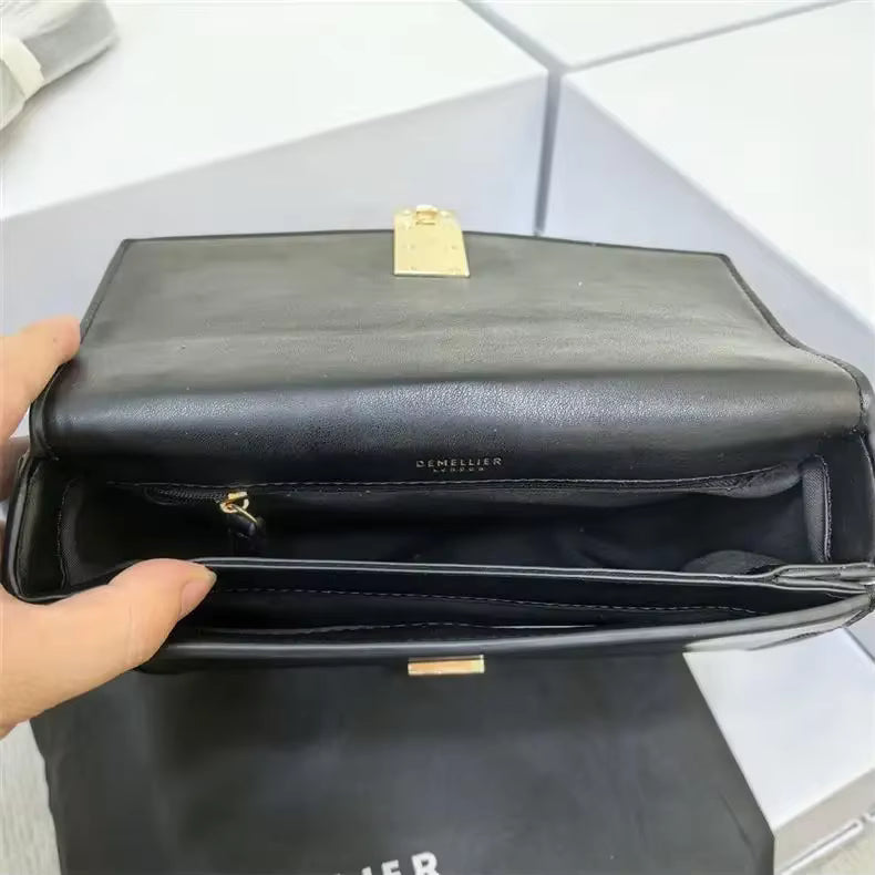 Genuine Leather Single Shoulder Cross Shoulder Underarm Small Square Bag Mssza