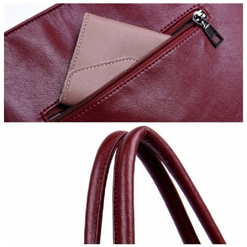 Genuine Leather Tassel Pendant Plaid Handbag Cross body Bag For Women Mssza