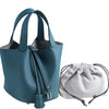 Genuine Leather Vegetable Basket Style Portable Bucket Bag Mssza