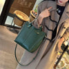 Genuine Leather zipper Large Bucket Designer Shoulder Handbags Mssza