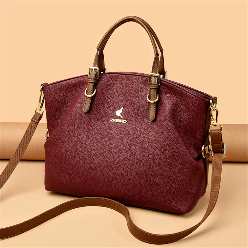Casual Genuine Designer Soft Leather Tote Shoulder Crossbody Bags Mssza