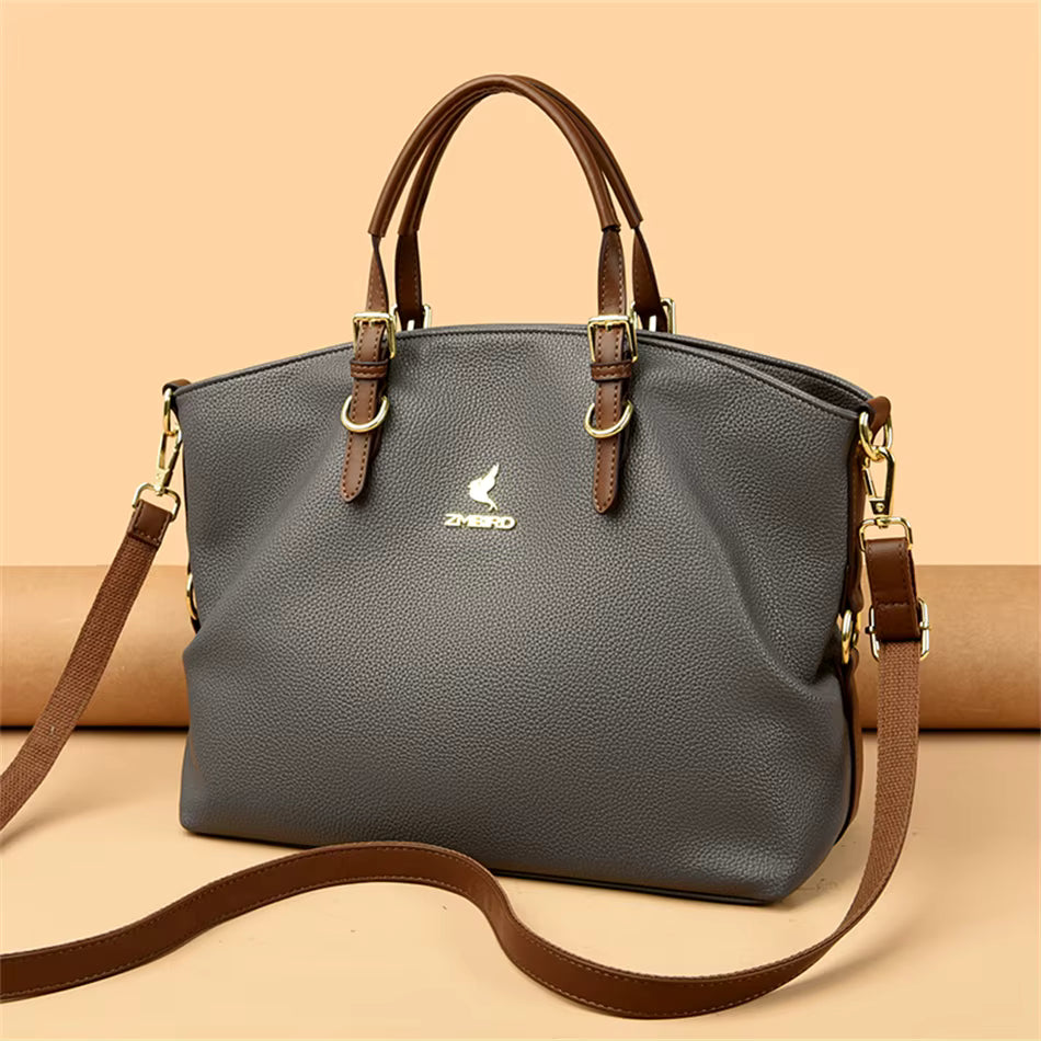 Casual Genuine Designer Soft Leather Tote Shoulder Crossbody Bags Mssza
