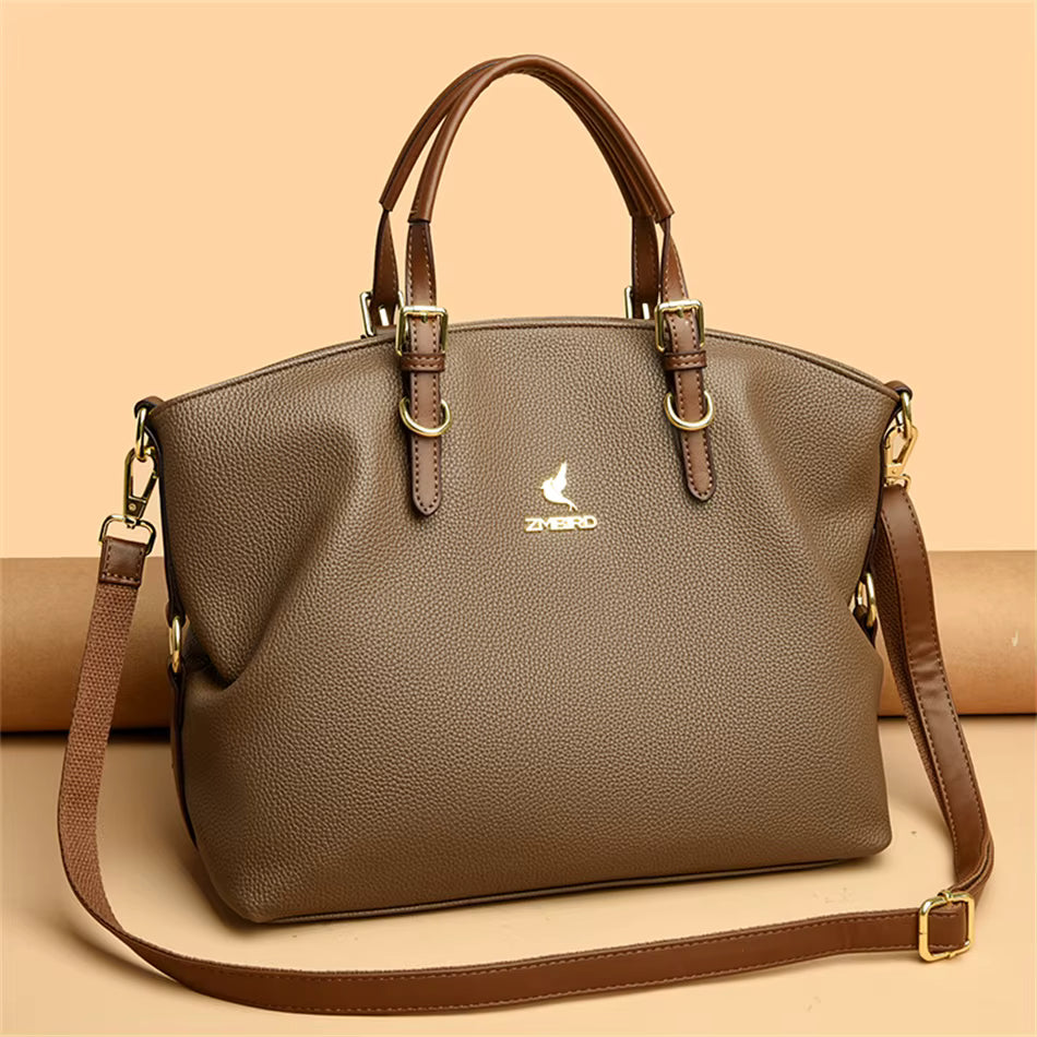 Casual Genuine Designer Soft Leather Tote Shoulder Crossbody Bags Mssza