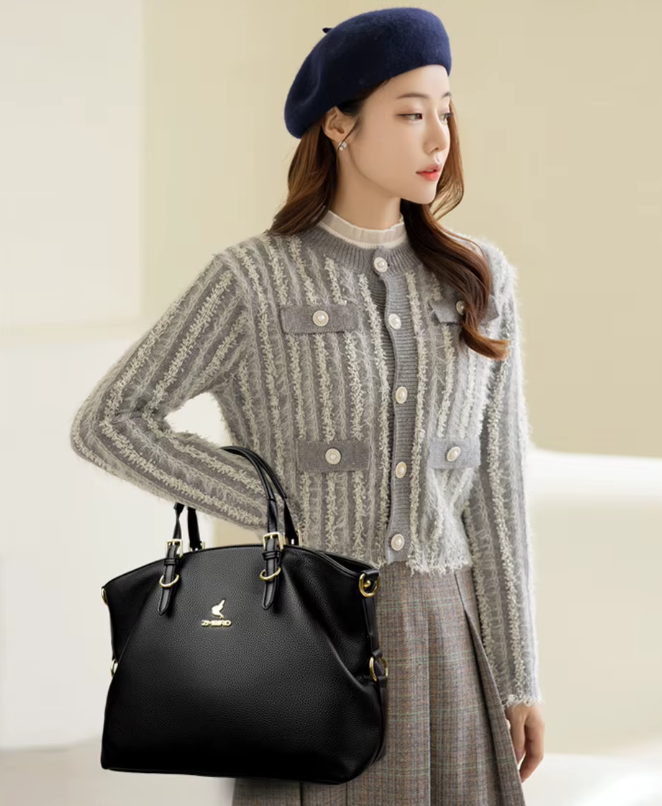 Casual Genuine Designer Soft Leather Tote Shoulder Crossbody Bags Mssza