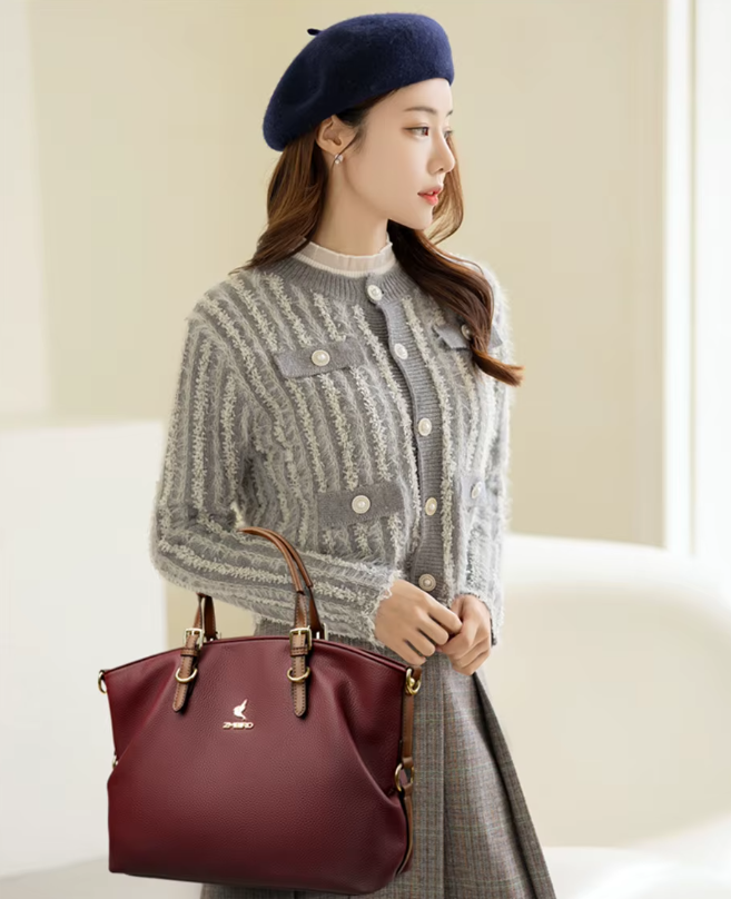 Casual Genuine Designer Soft Leather Tote Shoulder Crossbody Bags Mssza
