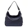 Genuine Tassel Plain Color Real Cowhide Leather Large Shopper Hobo Bag Mssza