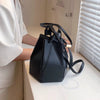 Geometric Folding No Pocket Versatile Satchel Bucket Bag Mssza