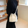 Geometric Folding No Pocket Versatile Satchel Bucket Bag Mssza