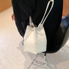 Geometric Folding No Pocket Versatile Satchel Bucket Bag Mssza