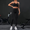 Geometric High Waist Leggings And Fitness Sports Bra 2 Piece Yoga Set Mssza