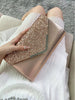 Glitter Shiny Elegant Interior Slot Pocket Party Wedding Clutch Bag Mssza