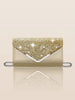 Glitter Shiny Elegant Interior Slot Pocket Party Wedding Clutch Bag Mssza