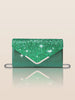 Glitter Shiny Elegant Interior Slot Pocket Party Wedding Clutch Bag Mssza