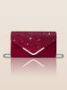 Glitter Shiny Elegant Interior Slot Pocket Party Wedding Clutch Bag Mssza