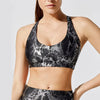 Plated Printing Snake Pattern Hip Lifting High Waist Slimming Bra Yoga Pants Set Mssza