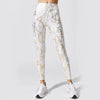 Plated Printing Snake Pattern Hip Lifting High Waist Slimming Bra Yoga Pants Set Mssza