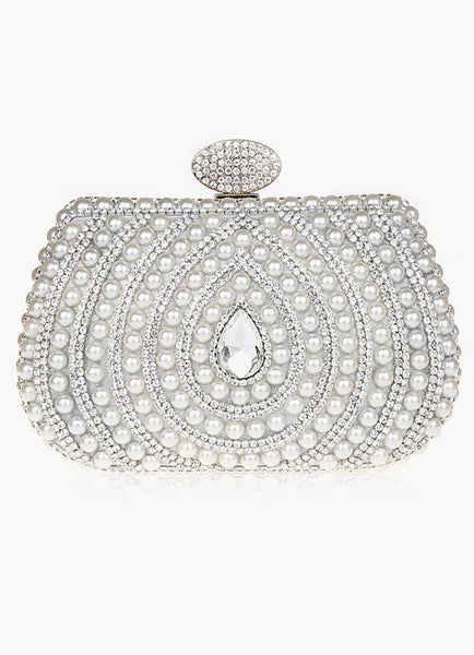 Gorgeous Pearl With Rhinestone Clutches Mssza