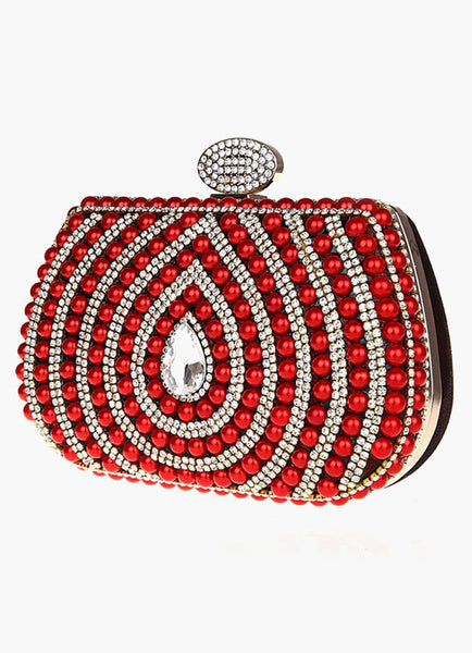Gorgeous Pearl With Rhinestone Clutches Mssza
