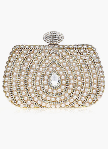 Gorgeous Pearl With Rhinestone Clutches Mssza