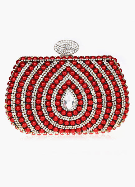 Gorgeous Pearl With Rhinestone Clutches Mssza