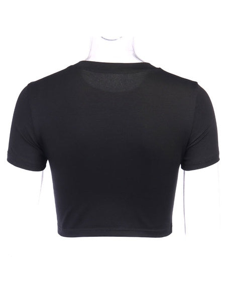 Gothic Cotton Top Short Sleeves Retro Tops Mssza