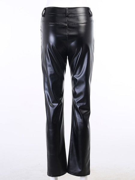 Gothic PU Leather Retro Costumes Mssza