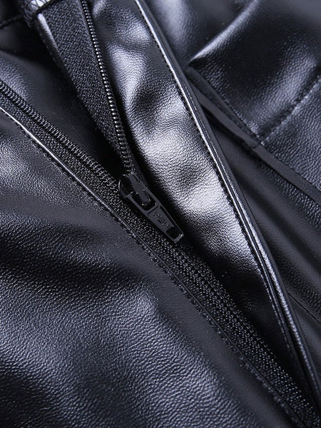 Gothic PU Leather Retro Costumes Mssza