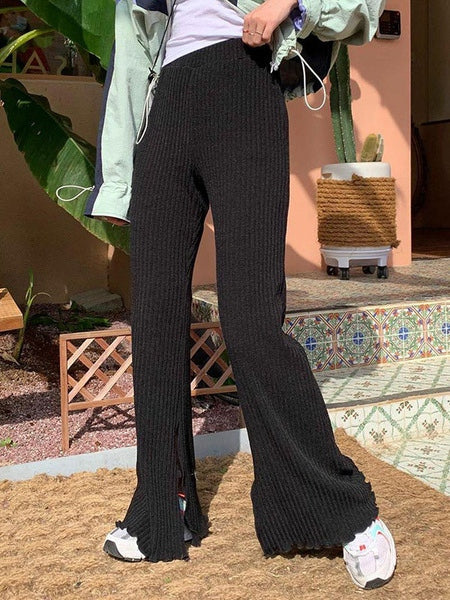 Gothic Pants Cotton Retro Costumes Mssza