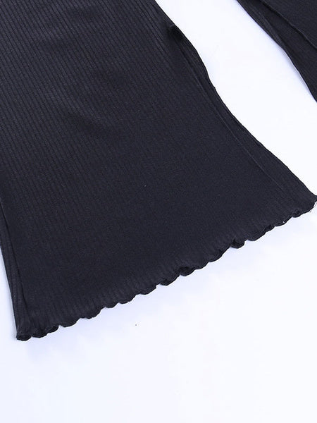 Gothic Pants Cotton Retro Costumes Mssza
