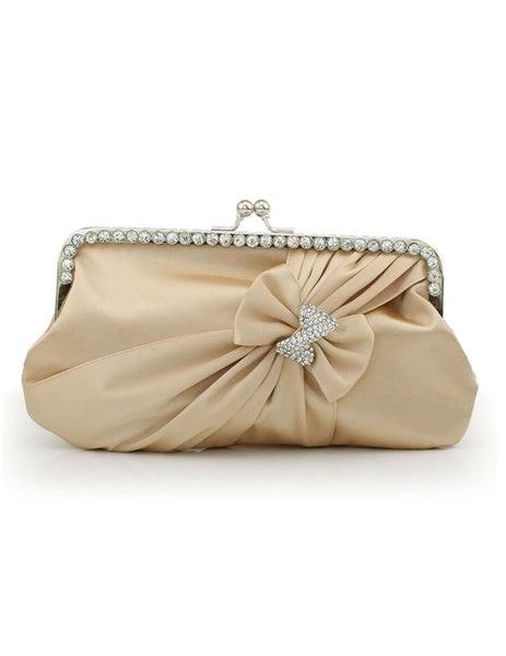 Grace Crystal Silk Evening Bag for Women Mssza