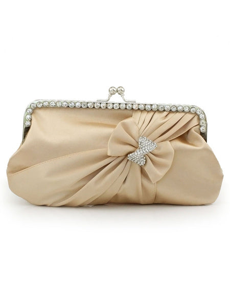 Grace Crystal Silk Evening Bag for Women Mssza