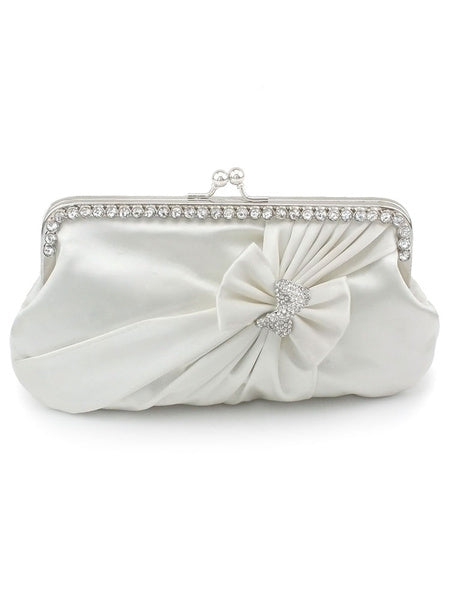 Grace Crystal Silk Evening Bag for Women Mssza