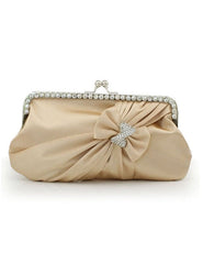 Grace Crystal Silk Evening Bag for Women Mssza