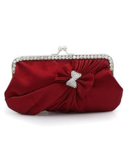 Grace Crystal Silk Evening Bag for Women Mssza