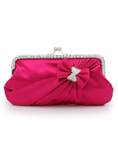 Grace Crystal Silk Evening Bag for Women Mssza