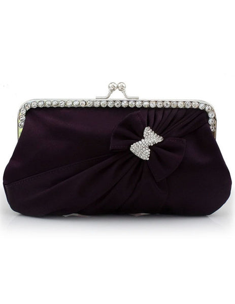 Grace Crystal Silk Evening Bag for Women Mssza