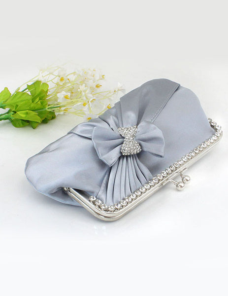 Grace Crystal Silk Evening Bag for Women Mssza