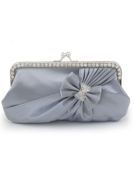 Grace Crystal Silk Evening Bag for Women Mssza