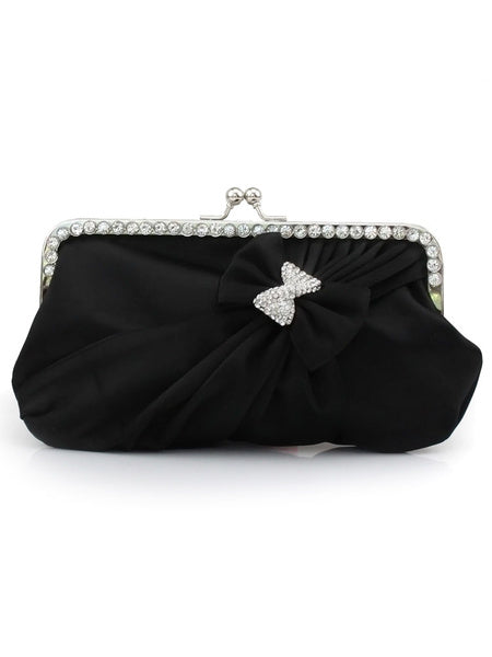 Grace Crystal Silk Evening Bag for Women Mssza