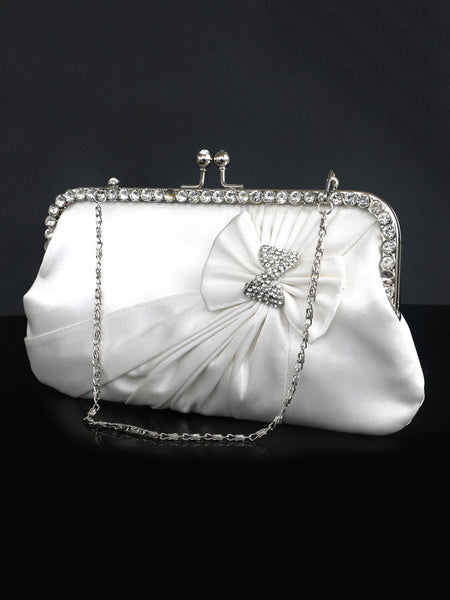 Grace Crystal Silk Evening Bag for Women Mssza