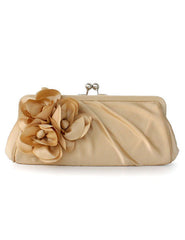 Grace Swirled Rosette Silk Women's Evening Bag Mssza
