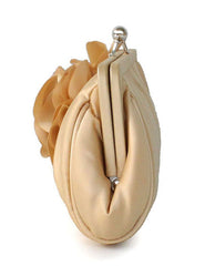 Grace Swirled Rosette Silk Women's Evening Bag Mssza