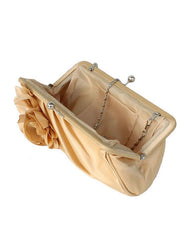 Grace Swirled Rosette Silk Women's Evening Bag Mssza