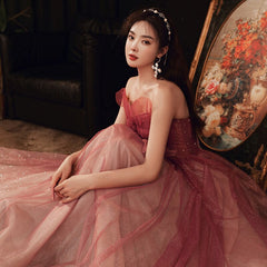 Gradient  Long Dress Sweetheart Prom Dresses Mssaz Desses