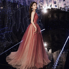 Gradient  Long Dress Sweetheart Prom Dresses Mssaz Desses
